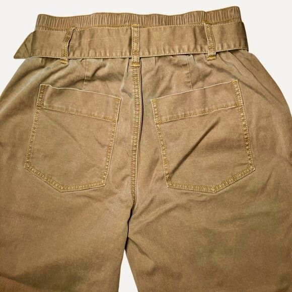 CAbi Discovery Paper Bag Cropped Pants in Golden Tan Women’s 4 - Picture 6 of 9